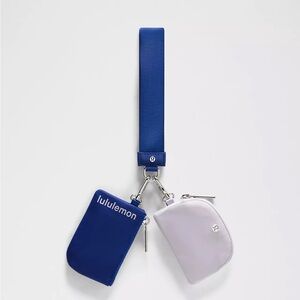 Lululemon Dual Pouch Wristlet- Riverside/Faint Lavender